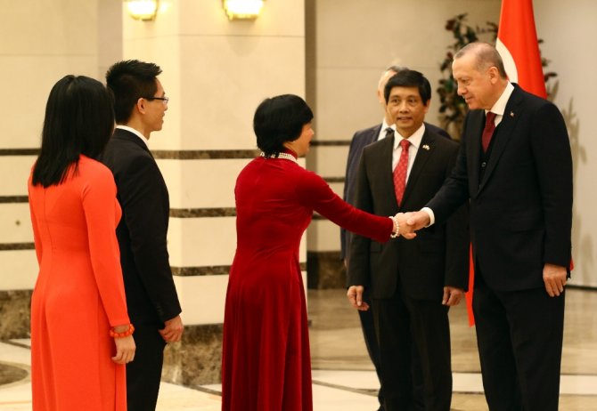 Erdoğan Vietnam Büyükelçisini Kabul Etti
