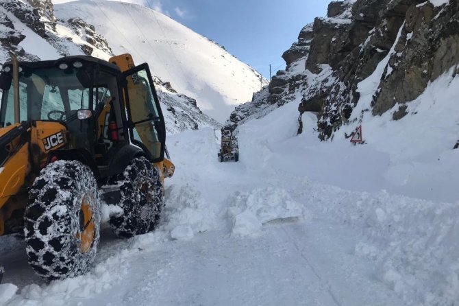 Gümüşhane’de Çığ Nedeniyle Kapanan Köy Yolu Ulaşıma Açıldı