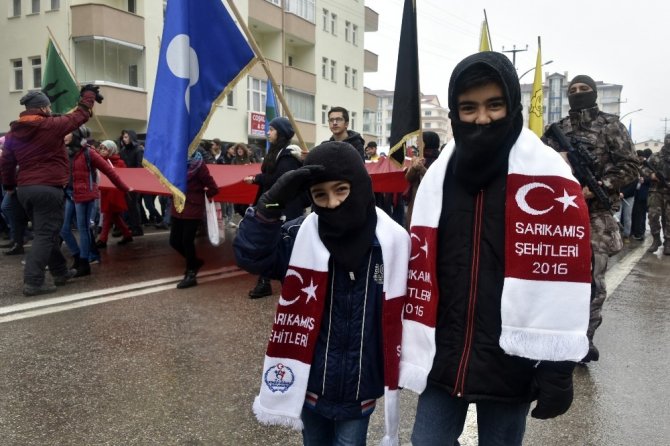 Gümüşhaneliler Sarıkamış Şehitleri İçin Yürüdü
