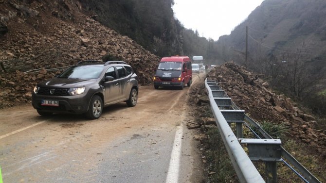 Giresun’da Heyelan
