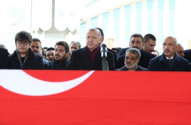 Erdoğan Cenazeye Katıldı