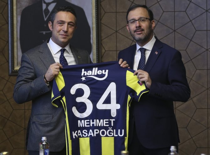 Bakan Kasapoğlu Ali Koç’u Kabul Etti