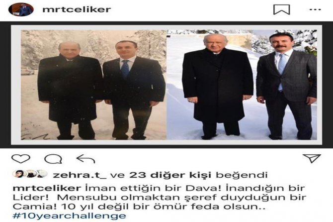 Bahçeli De "10 Years Challenge" Akımına Katıldı