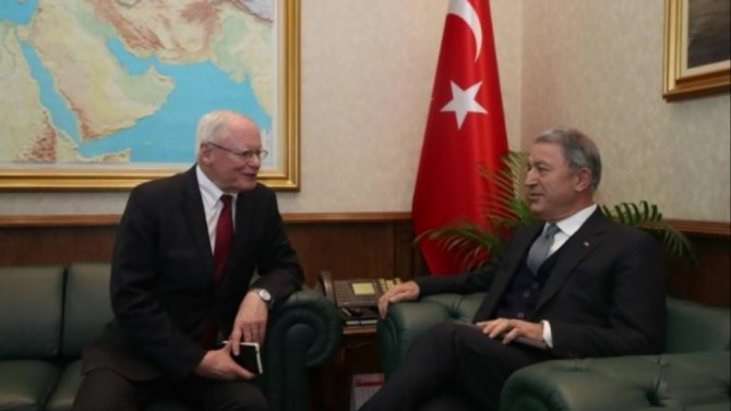 Akar, Abd’nin Suriye Özel Temsilcisi Jeffrey’i Kabul Etti