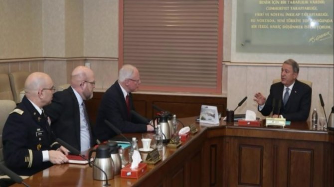 Akar, Abd’nin Suriye Özel Temsilcisi Jeffrey’i Kabul Etti