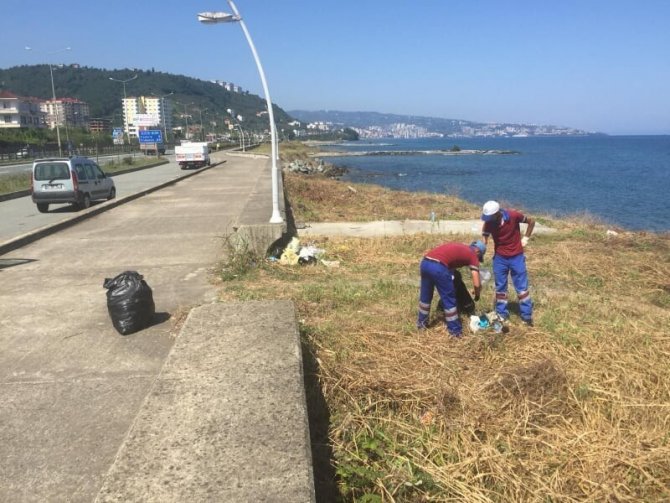 Trabzon’da Bir Yılda 82 Bin 500 Km Yol Süpürüldü