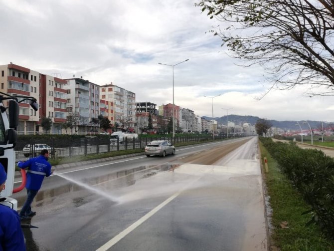 Trabzon’da Bir Yılda 82 Bin 500 Km Yol Süpürüldü