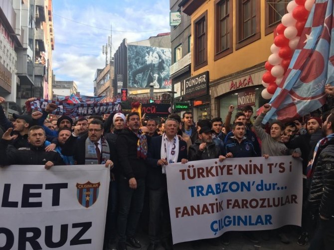 Trabzon’da Pfdk Ve Tff’ye Protesto