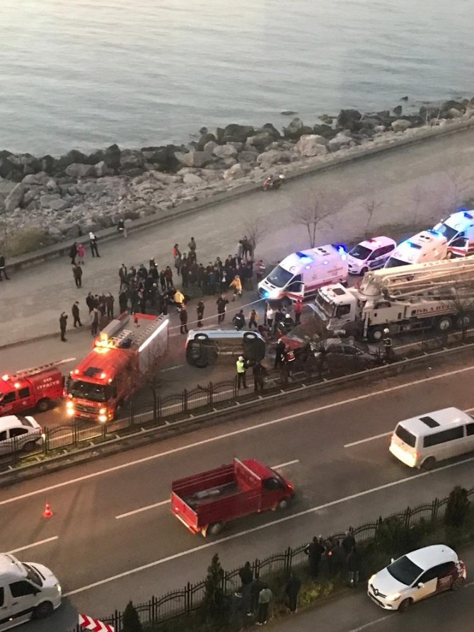 Giresun’da Zincirleme Kaza: 6 Yaralı