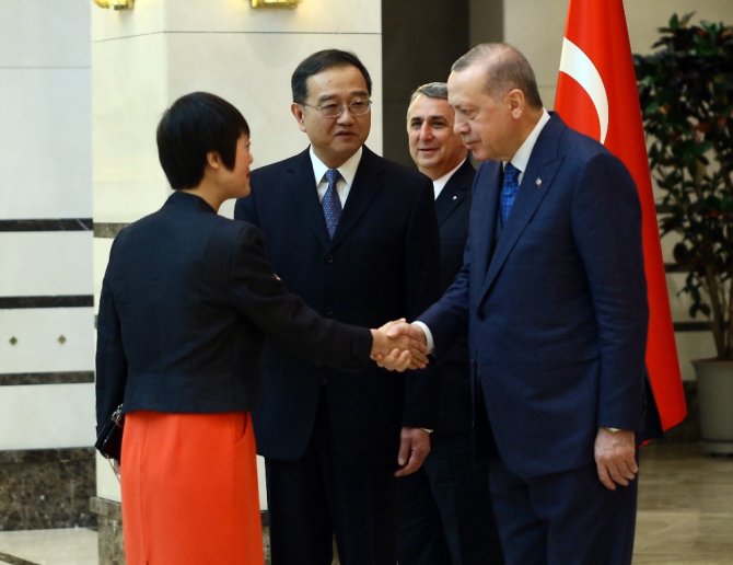 Çin Büyükelçisi Beştepe’de