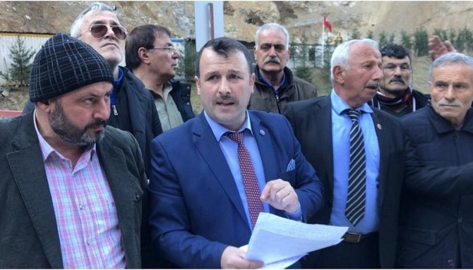 Çaykara´da Muhtarların Taş Ocağı İsyanı