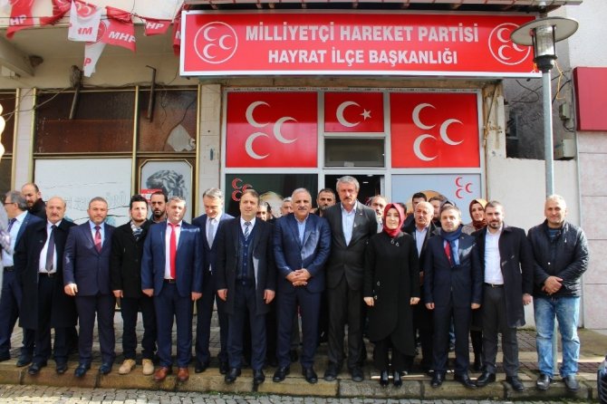 Kaymakam Olarak Gittiği Hayrat’a 23 Yıl Sonra Bu Kez Büyükşehir Belediye Başkan Adayı Olarak Gitti
