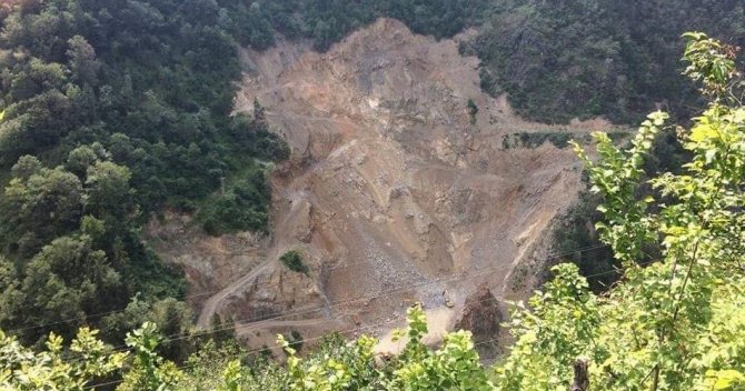 Çaykara´da Muhtarların Taş Ocağı İsyanı