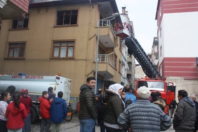 Giresun’da Çıkan Yangın Korkuttu
