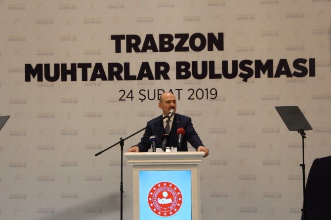 Bakan Soylu Trabzon’dan Terör Örgütünün Lider Kadrosuna Seslendi