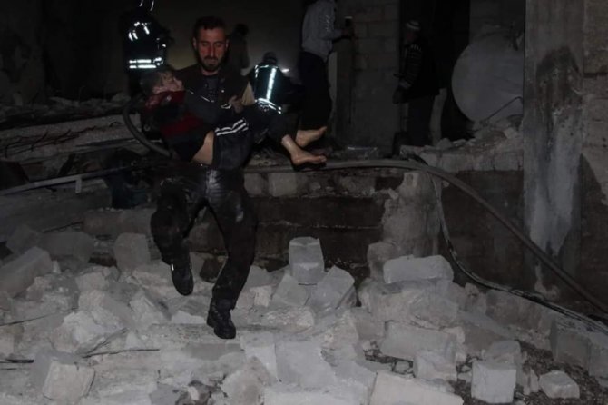 Rejim Güçleri Gece Boyunca İdlib’i Bombaladı