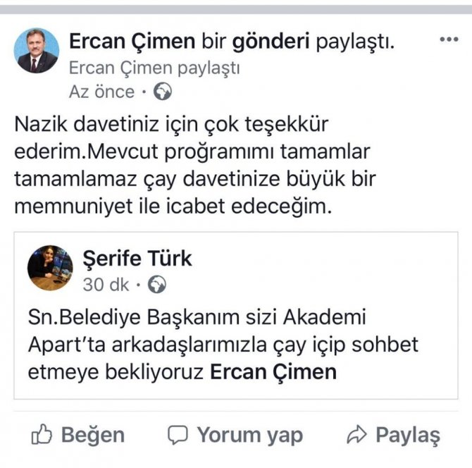 Başkan Çimen, Öğrencilerin Talebini Geri Çevirmedi