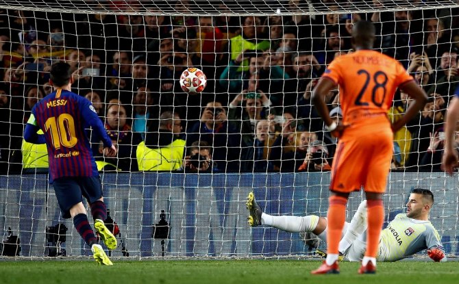 Barcelona Lyon’u Farklı Geçti