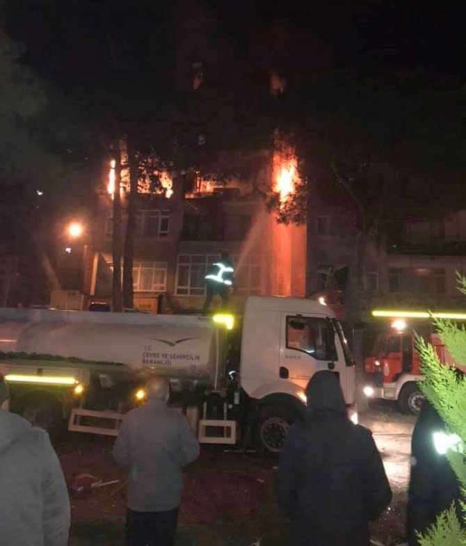Espiye’de Çıkan Yangın Korkuttu