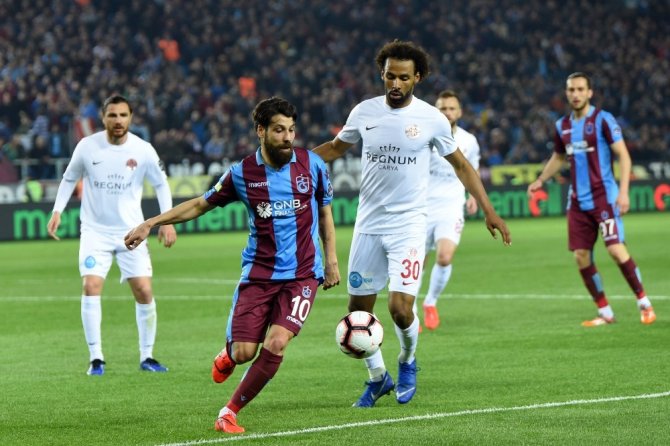 Spor Toto Süper Lig: Trabzonspor: 1 - Antalyaspor: 1 (İlk Yarı)