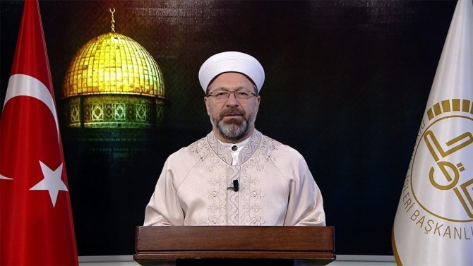 Cumhurbaşkanı Erdoğan, Diyanet İşleri Başkanı Erbaş’ı Kabul Etti