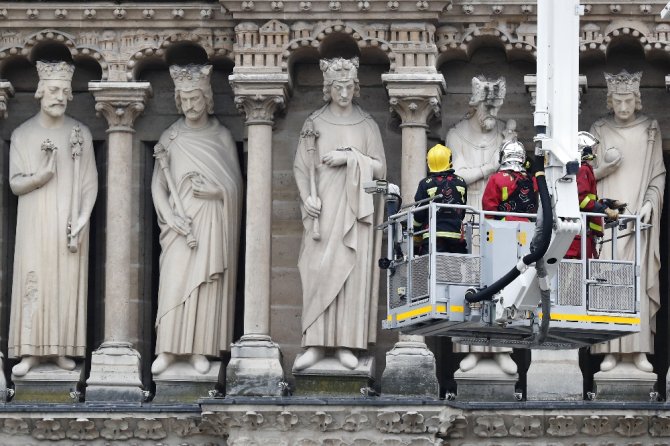 Notre Dame Katedrali’ndeki Yangın 8,5 Saatte Söndürülebildi