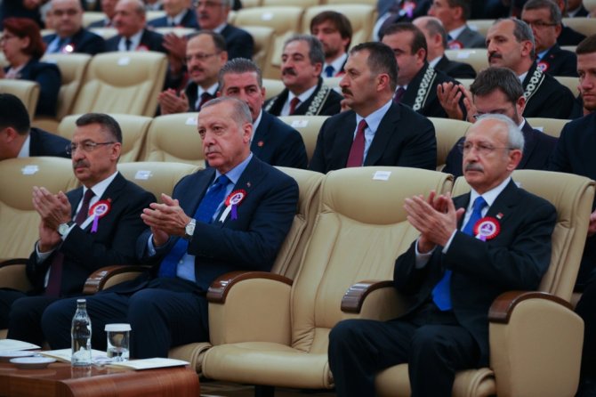 Cumhurbaşkanı Erdoğan Yüce Divan Salonundaki Törene Katıldı