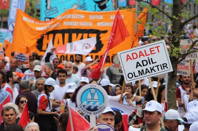 Trabzon’da 1 Mayıs Emek Ve Dayanışma Günü Kutlamaları Buruk Geçti