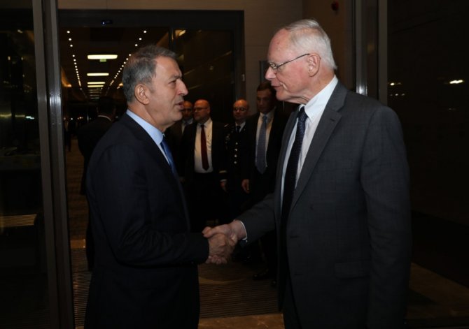 Bakan Akar, Abd’nin Suriye Temsilcisi Jeffrey İle Görüştü