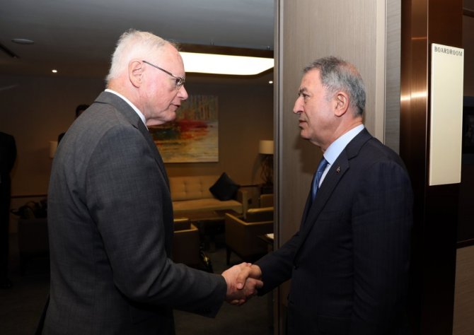 Bakan Akar, Abd’nin Suriye Temsilcisi Jeffrey İle Görüştü