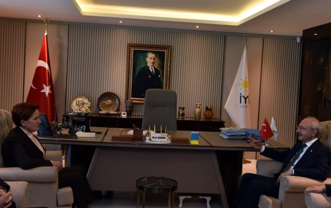 Chp Genel Başkanı Kılıçdaroğlu, Akşener’i Ziyaret Etti