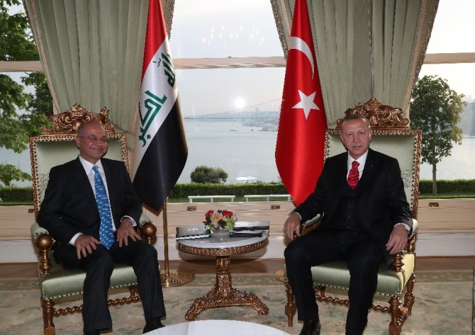 Cumhurbaşkanı Erdoğan, Irak Cumhurbaşkanı Salih İle Vahdettin Köşkü’nde Bir Araya Geldi