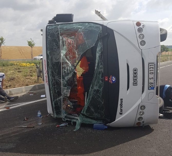 Tekirdağ’da Trafik Kazası: 18 Yaralı