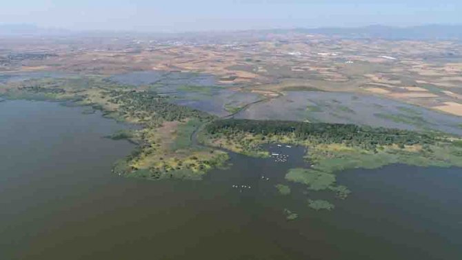 Su Altında Kalan Tarım Arazileri Havadan Görüntülendi