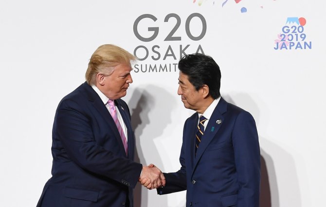 Trump Ve Abe G20’de Bir Araya Geldi
