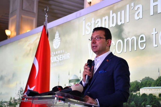 İbb Başkanı İmamoğlu Mesaiye Başladı
