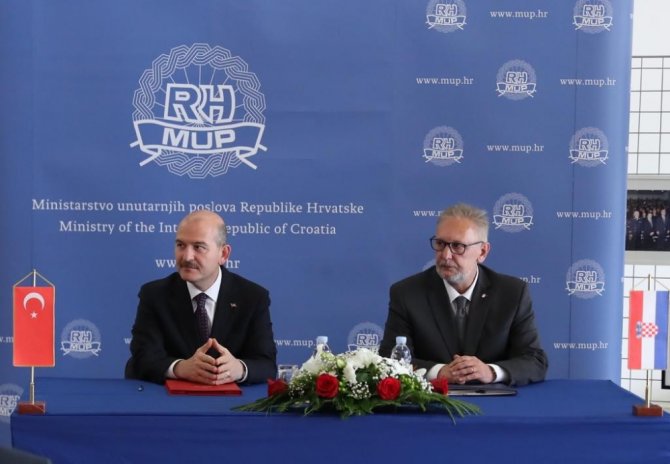 Bakan Soylu, Hırvatistan’da Mevkidaşı Bozinovic İle Görüştü