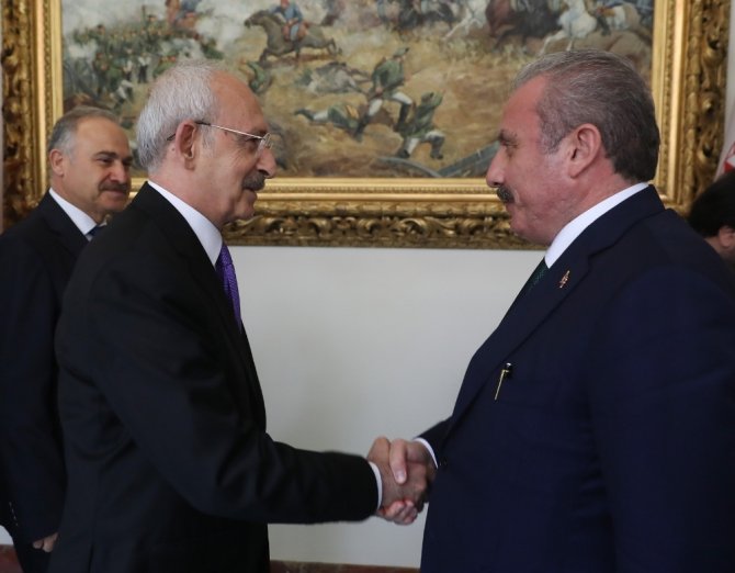 Tbmm Başkanı Şentop, Chp Genel Başkanı Kılıçdaroğlu’nu Kabul Etti