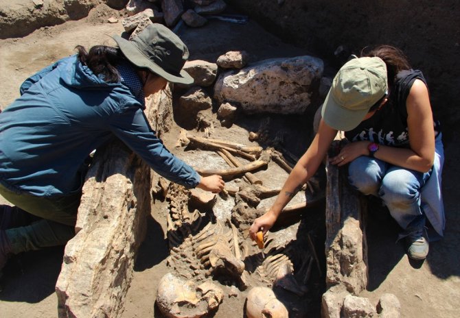 Kazı Çalışmasında 5 Bin Yıllık İnsan İskeletleri Çıktı