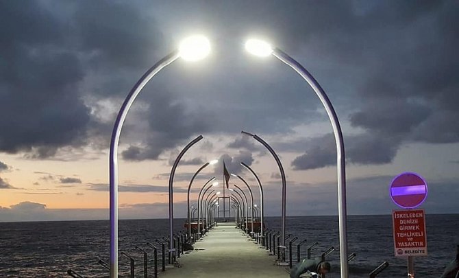 Tarihi Bulancak İskelesi’ni Fırtına Vurdu