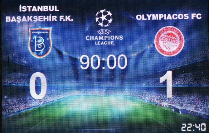 Uefa Şampiyonlar Ligi: Medipol Başakşehir: 0 - Olympiakos: 1 (Maç Sonucu)