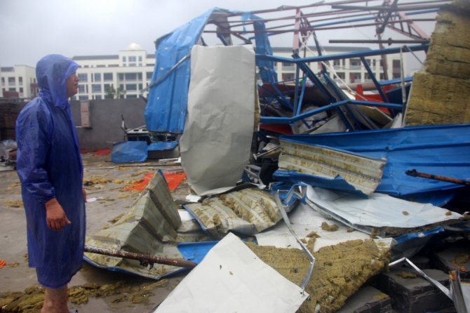 Lekima Tayfunu Çin’i Vuruyor 