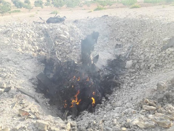 İdlib’te Rejime Ait Bir Rus Uçağı Düşürüldü