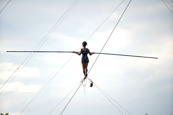 35 Metre Yükseklikte Nefes Kesen Yürüyüş