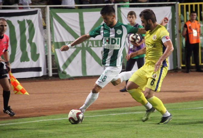 Spor Toto 1. Lig: Giresunspor: 1 - Menemenspor: 0 (İlk Yarı)