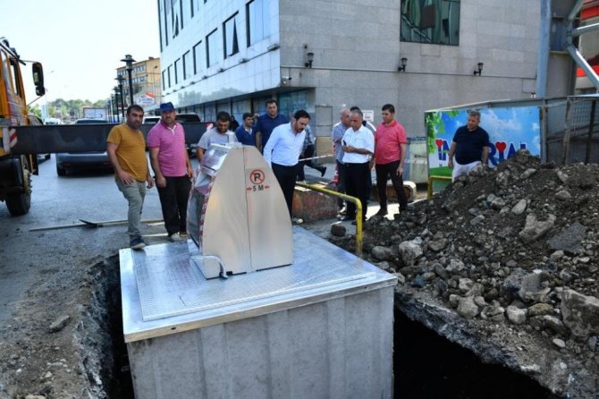 Ortahisar’da Çöp Konteynırları Yer Altına Alınıyor