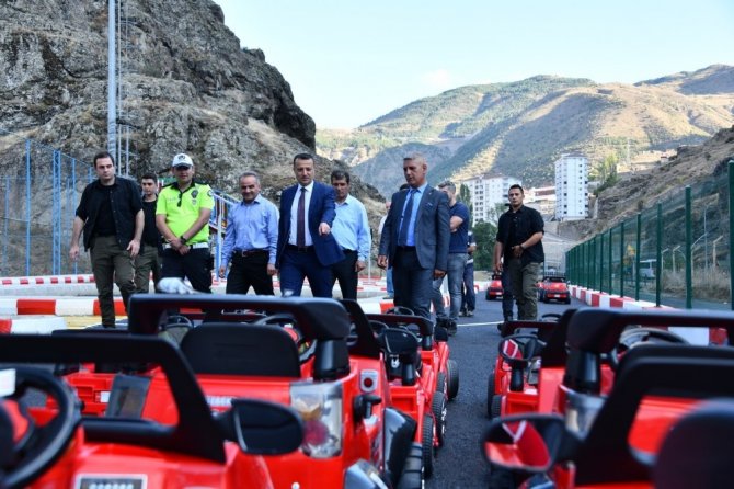 Gümüşhane’de Çocuk Trafik Eğitim Parkı Tamamlandı