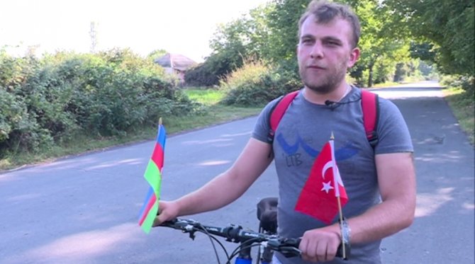 Erdoğan’la Görüşmek İçin Azerbaycan’dan Bisikletle Yola Çıktı