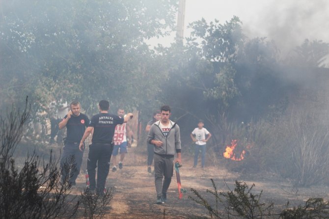 Antalya’da Ormanlık Alanda Çıkan Yangın Korkuttu