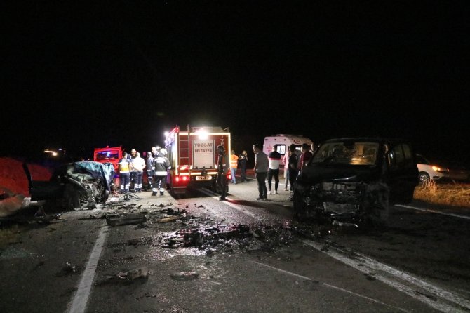 Yozgat’ta Trafik Kazası:1ölü,2 Yaralı
